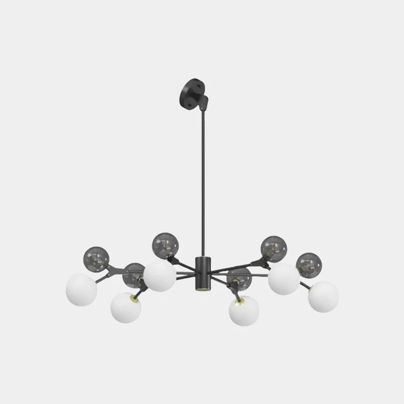 Chandelier Italian Branch Glass Bubble for Sloped Ceiling