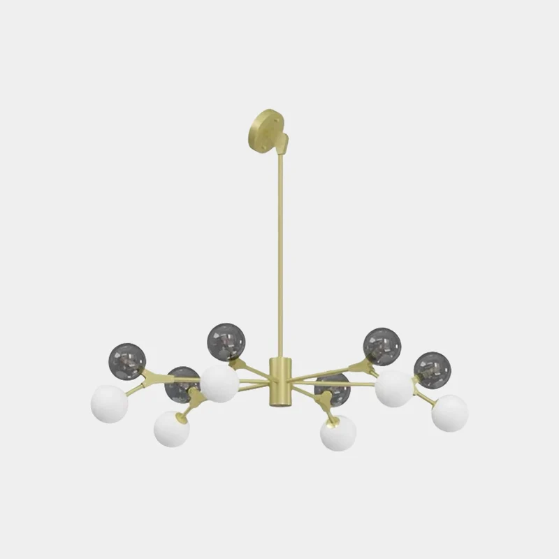 Chandelier Italian Branch Glass Bubble for Sloped Ceiling