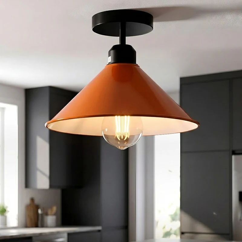 Industrial Deckenleuchte Bunt Gastro Flur Küche E27 ~3877