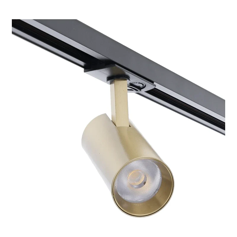 LED 1 Phasen Schienenstrahler | ELMER | 10 Watt | Messing | Dimmbar | Farbtemperatur einstellbar