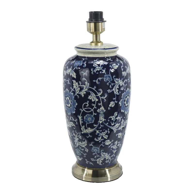 Chinesische Blau-Weiß Porzellanlampe
