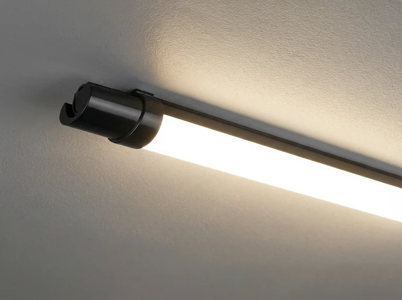 4x LED-Leuchte | 120 cm | LED-Leiste | 36 W | IP65 | Schwarz | 110 lm/W