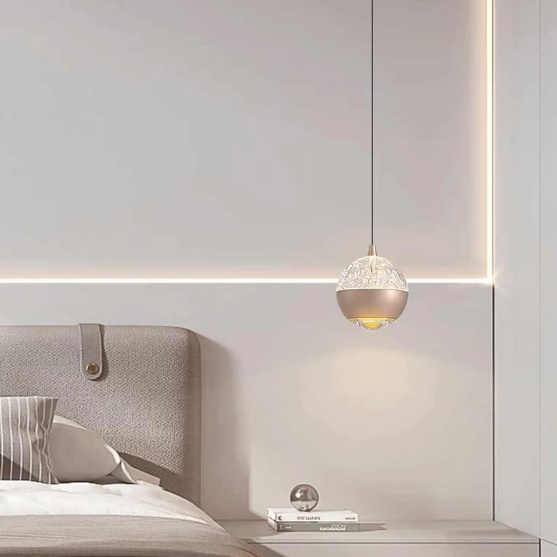 Pendant Light Mini Globe LED, Rose Gold / Black
