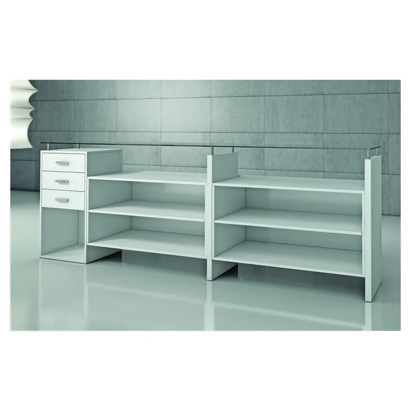 Casa Padrino Luxus Ladentheke 278 x 55 cm H. 95 cm - Ladeneinrichtung - Boutique Möbel - Made in Italy
