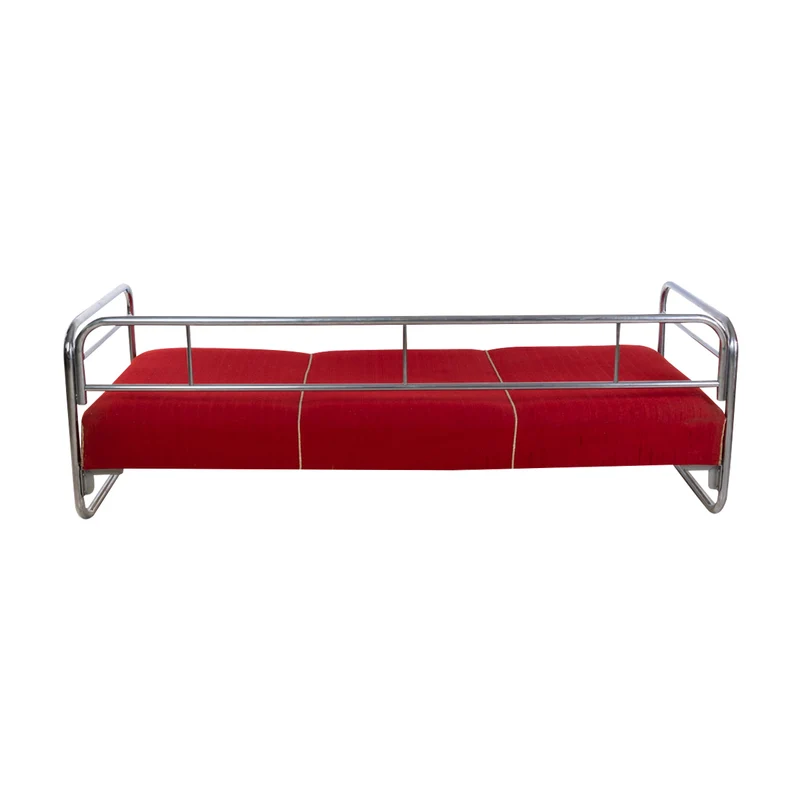 1930er Bauhaus Sofa Rot