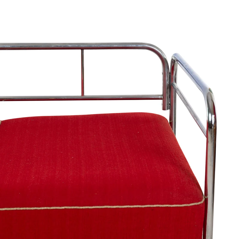 1930er Bauhaus Sofa Rot