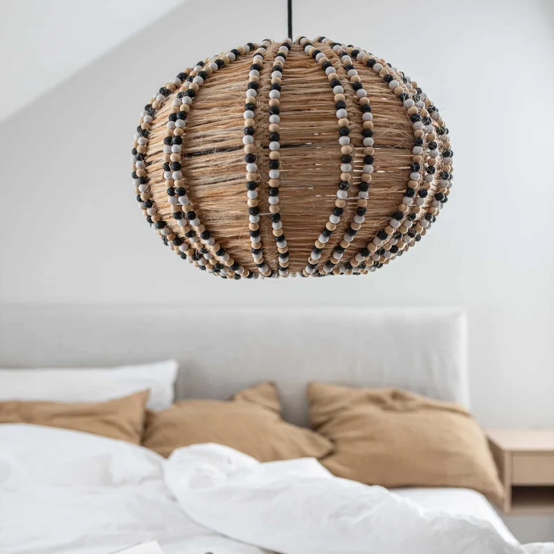Hängelampe mit Holz SONNTAG