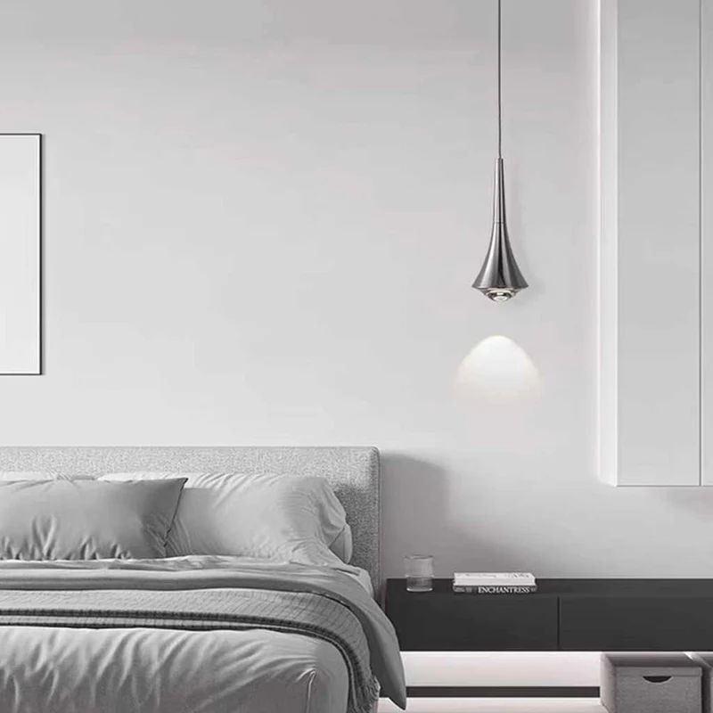 Pendant Light Simple Rain Drop LED, Black / White