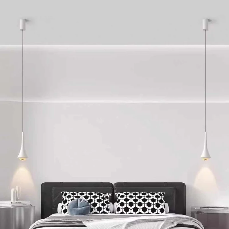 Pendant Light Simple Rain Drop LED, Black / White