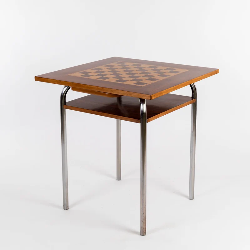 1930er Schachtisch Bauhausstil