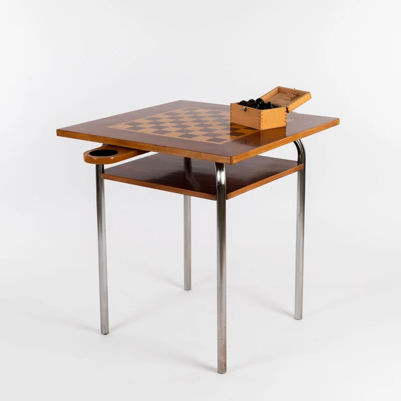 1930er Schachtisch Bauhausstil