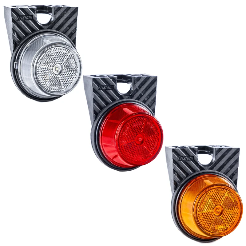 Fristom FT-059 Runde LED-Positionsleuchten mit Reflektor und Halterung