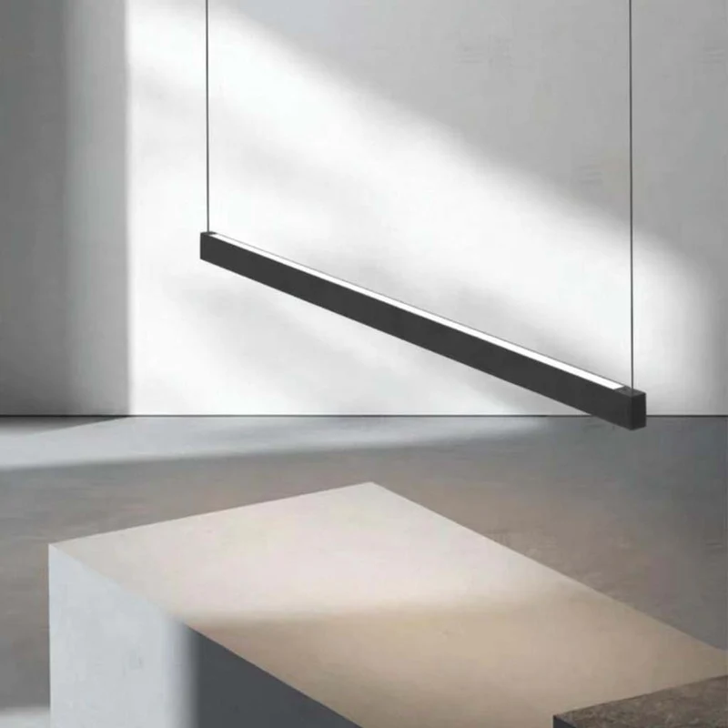 Pendant Light Office/Island Linear LED Dimmable Up&Down, Black