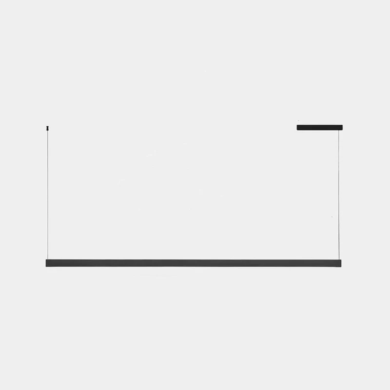 Pendant Light Office/Island Linear LED Dimmable Up&Down, Black