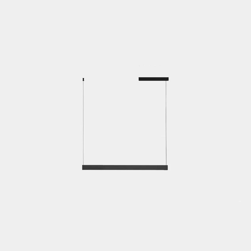 Pendant Light Office/Island Linear LED Dimmable Up&Down, Black