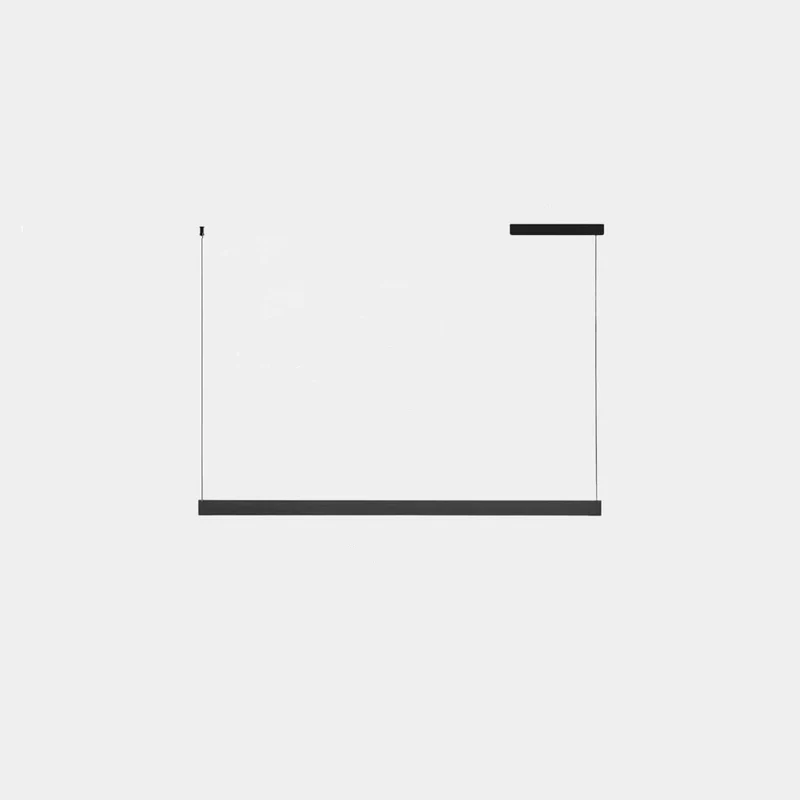 Pendant Light Office/Island Linear LED Dimmable Up&Down, Black