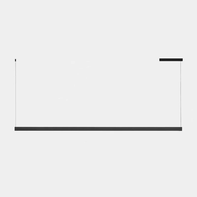 Pendant Light Office/Island Linear LED Dimmable Up&Down, Black