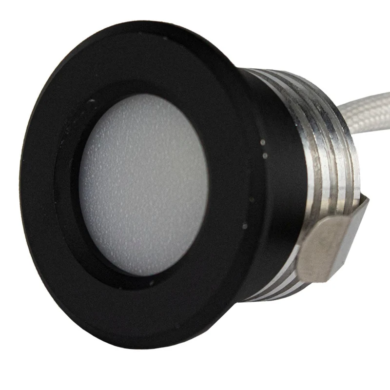 8x | Intelligente Einbaustrahler für die Veranda, schwarz | 1,5 Watt | Komplettset | Zigbee | Hue-kompatibel