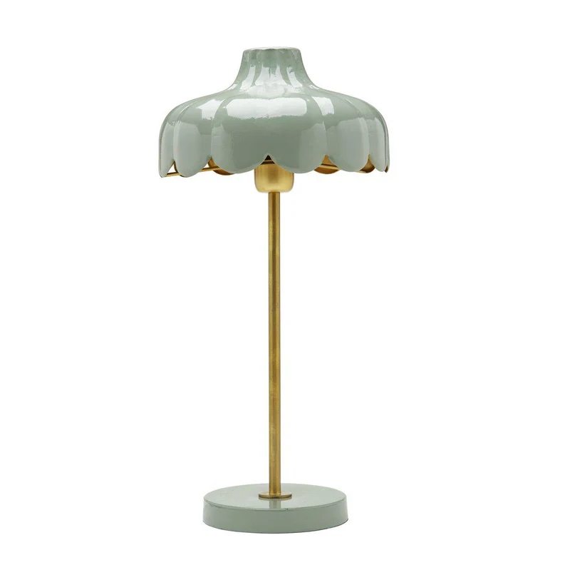 Landhaus Tischlampe Grün