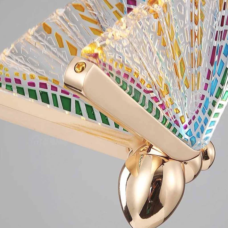Pendant Light Small Modern Gold Acrylic Butterfly LED