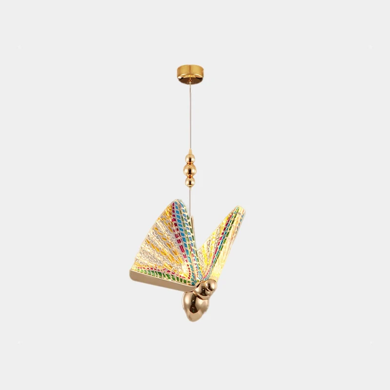 Pendant Light Small Modern Gold Acrylic Butterfly LED