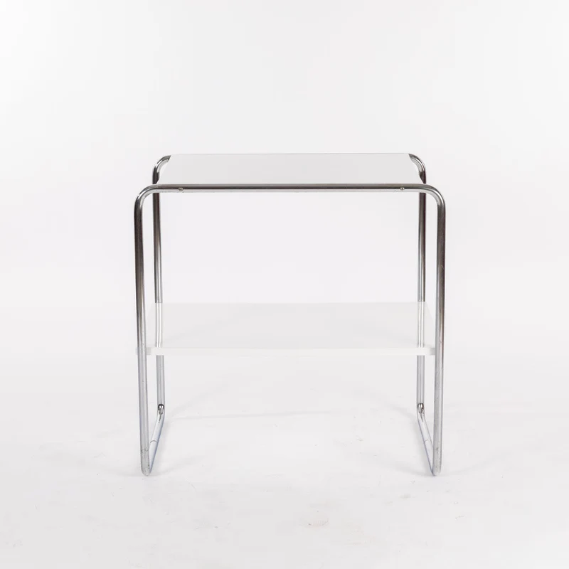 1930er Konsolentisch B12 von Marcel Breuer, Weiß Lackiert