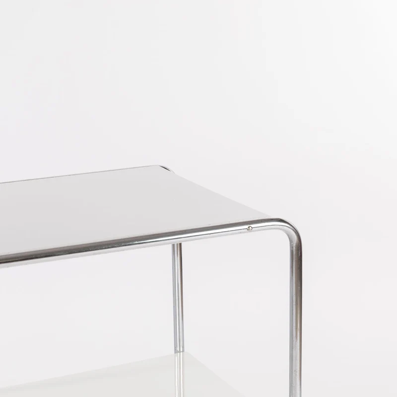 1930er Konsolentisch B12 von Marcel Breuer, Weiß Lackiert