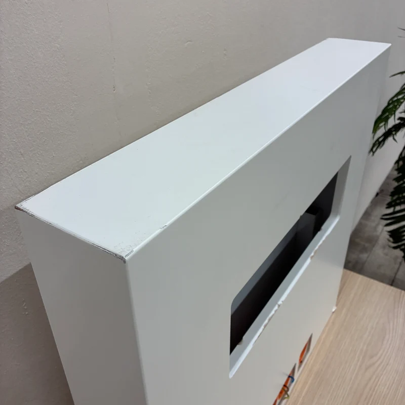 Hotel Schreibtisch TV Konsole Medienelement Wandmodul Weiß Holz Gebraucht
