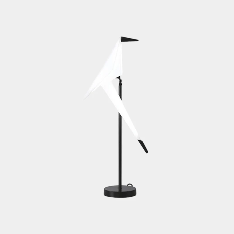 Table Lamp Decorative Bird Crane LED, Black / Gold