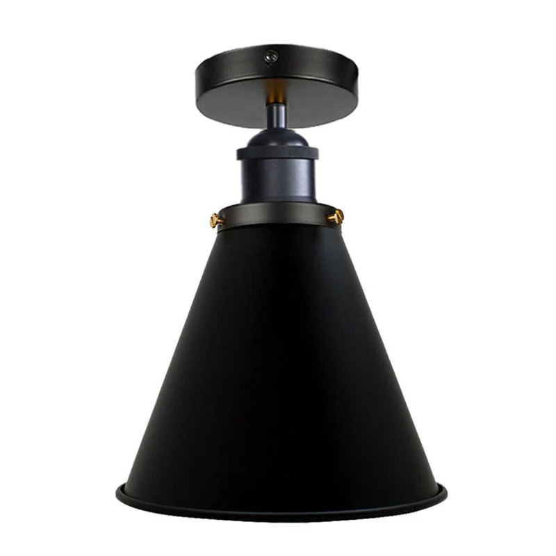 Industrial Deckenleuchte Flush Mount Metall Vintage ~3625