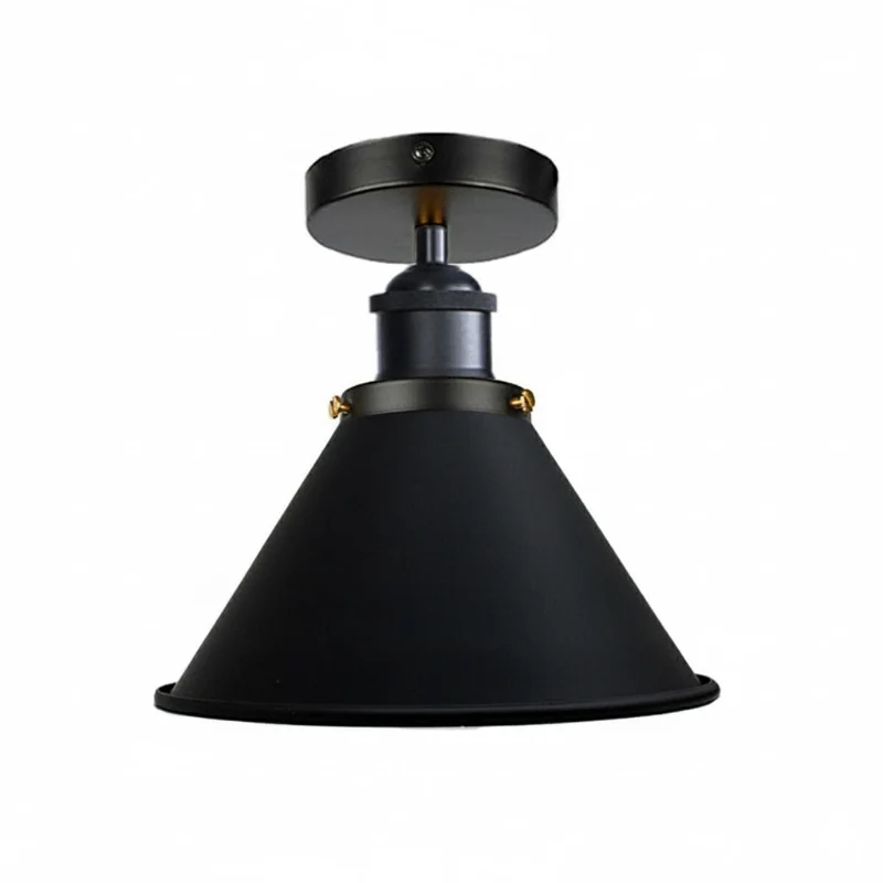 Industrial Deckenleuchte Flush Mount Metall Vintage ~3625