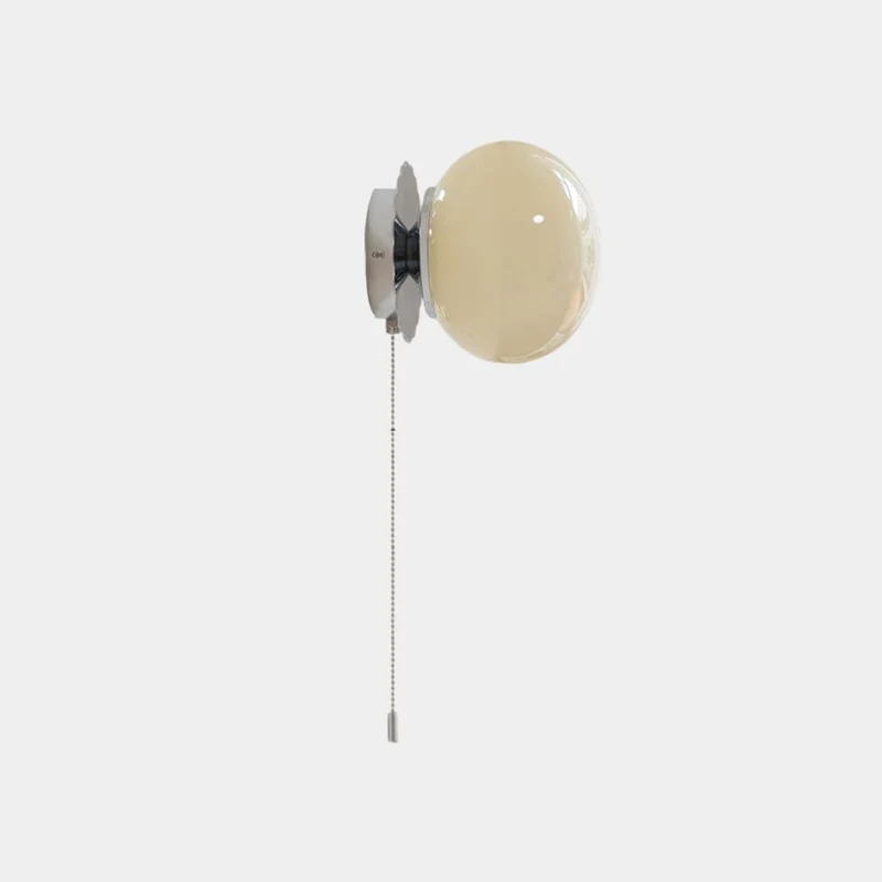 Wall Sconce Light Bauhaus Cream Glass Ball Multicolor