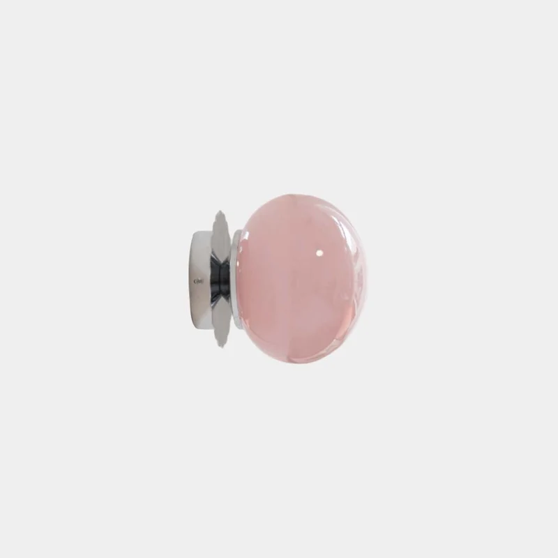Wall Sconce Light Bauhaus Cream Glass Ball Multicolor
