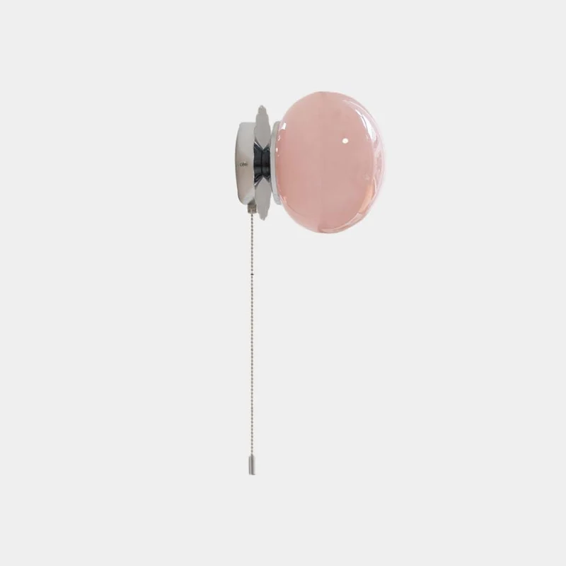 Wall Sconce Light Bauhaus Cream Glass Ball Multicolor