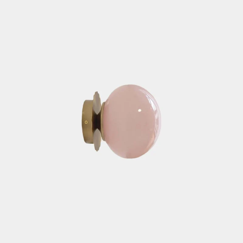 Wall Sconce Light Bauhaus Cream Glass Ball Multicolor