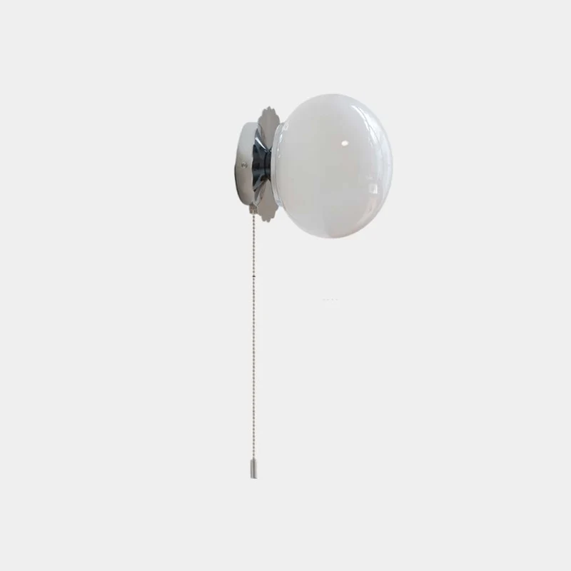Wall Sconce Light Bauhaus Cream Glass Ball Multicolor