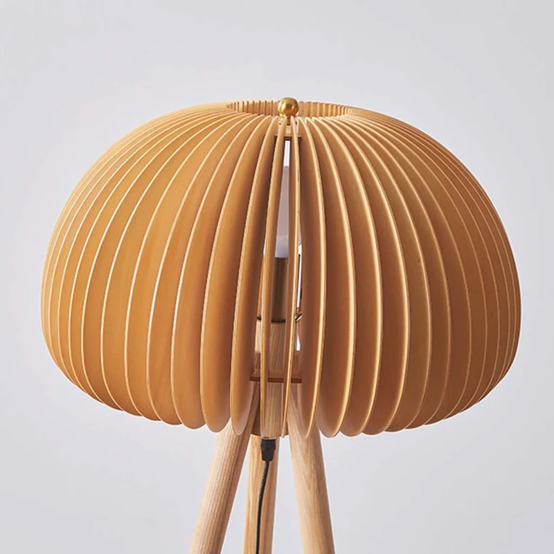Table Lamp/Tripod Floor Lamp Ambient Pumpkin Wood