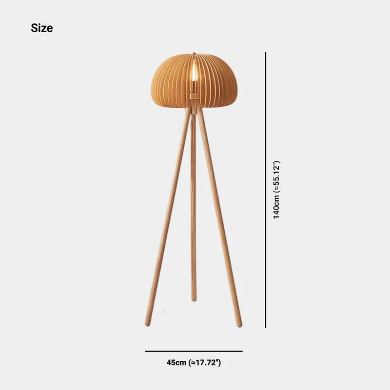 Table Lamp/Tripod Floor Lamp Ambient Pumpkin Wood