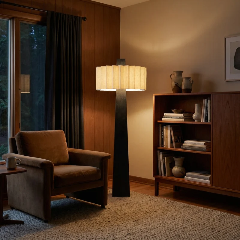 Skandinavische Tischlampe aus Metall – Noctura