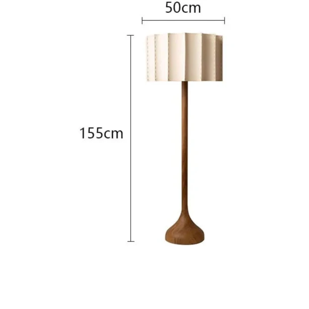 Stehlampe aus Holz im Wabi-Sabi-Stil für Wohnzimmer – Armonique