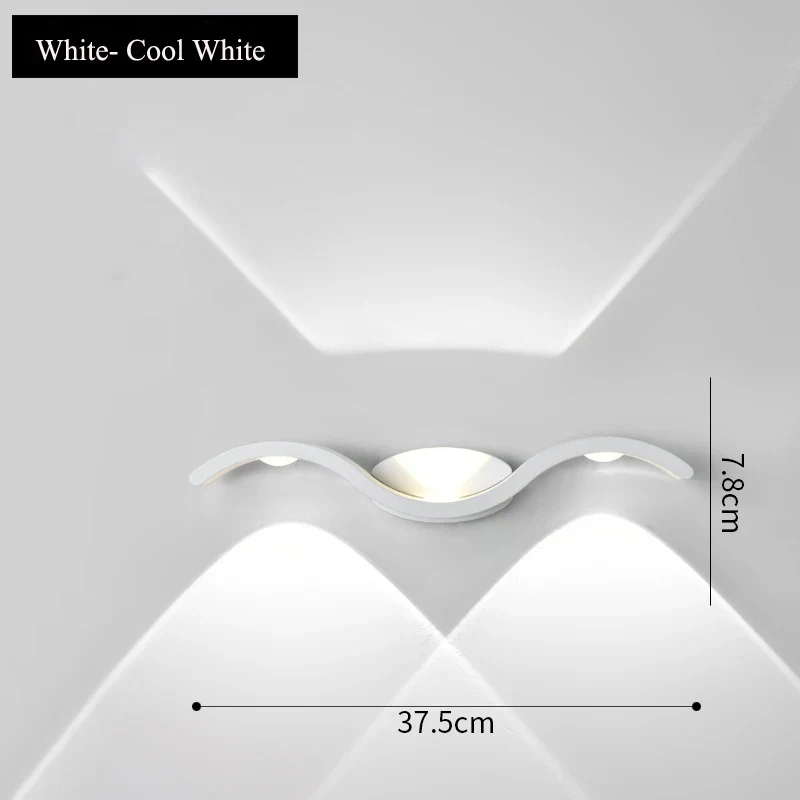 LED-Wandleuchte aus Aluminium für Garten – Orialis