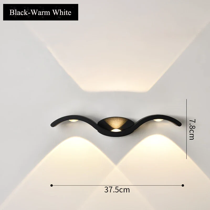 LED-Wandleuchte aus Aluminium für Garten – Orialis