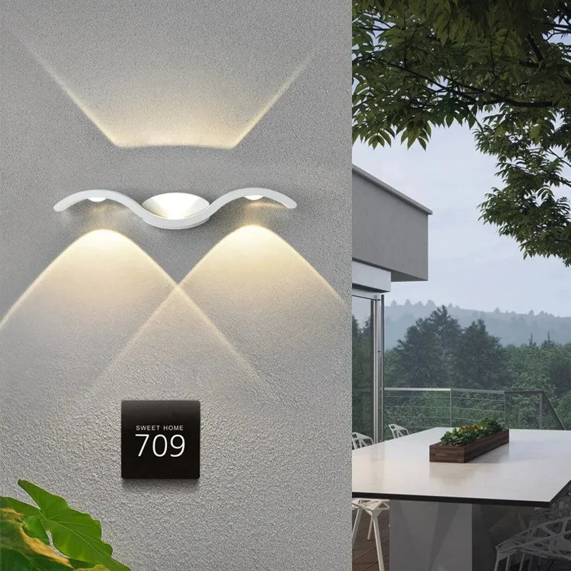 LED-Wandleuchte aus Aluminium für Garten – Orialis