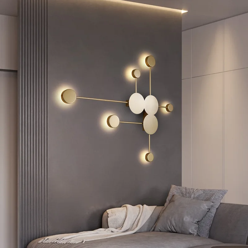 Moderne schwarze Wandleuchte aus Eisen für Wohnzimmer – Noctario