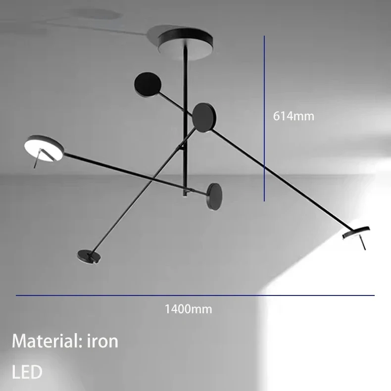 Schwarze Metall-Wandleuchte für Schlafzimmer und Büro – Oréclaire