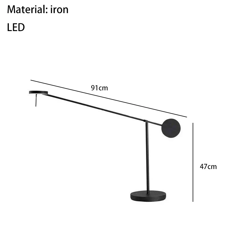 Schwarze Metall-Wandleuchte für Schlafzimmer und Büro – Oréclaire