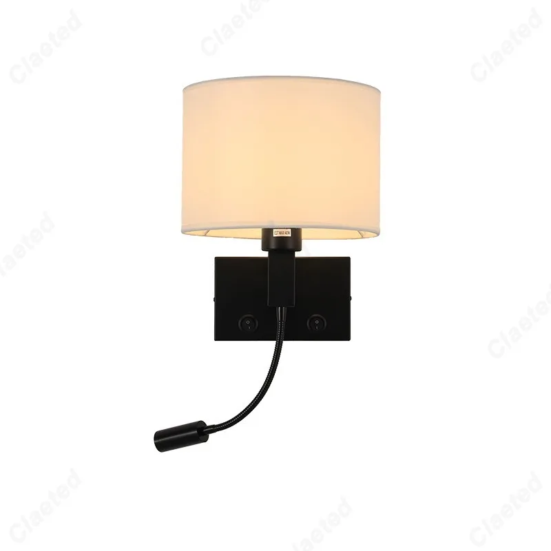 Stoff-LED-Wandleuchte für Schlafzimmer – Armo