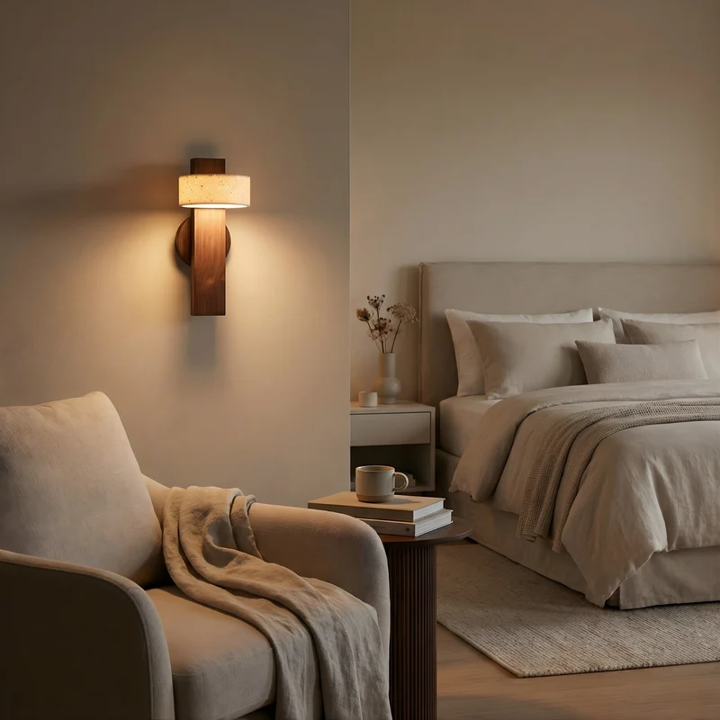 Wandleuchte aus Keramik im Wabi-Sabi-Stil – Zephyria