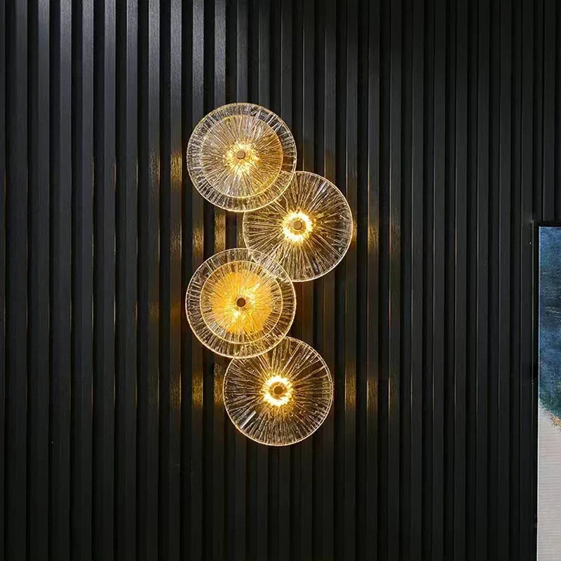 Moderne Glas-Wandleuchte für Wohnzimmer – Orisande