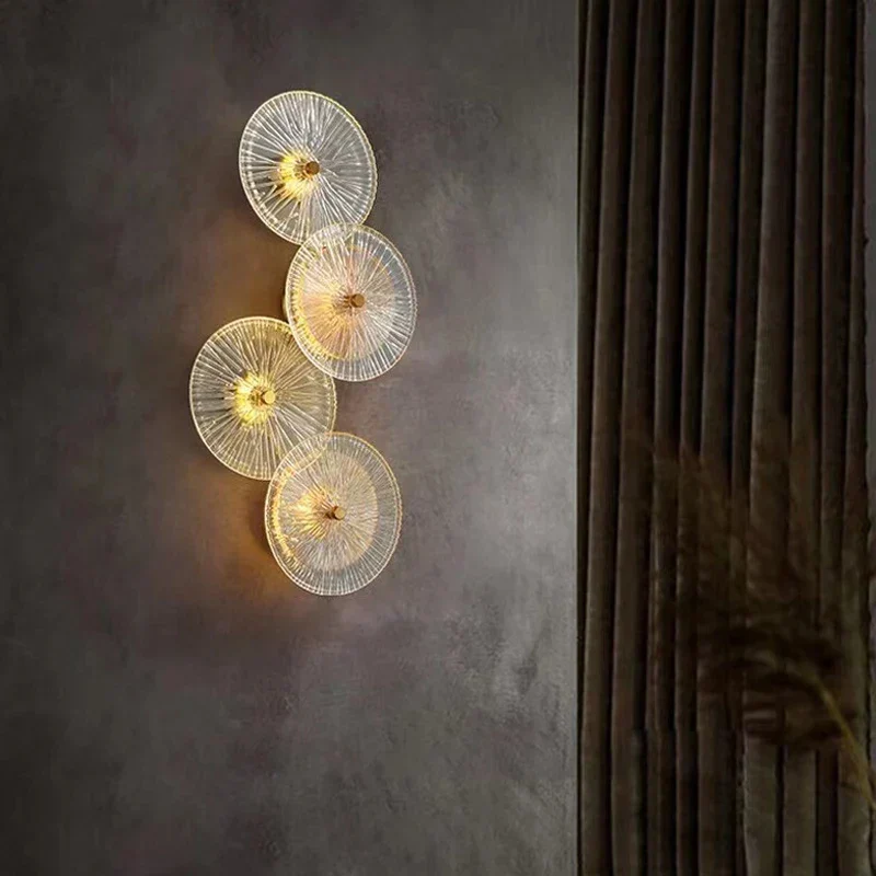 Moderne Glas-Wandleuchte für Wohnzimmer – Orisande